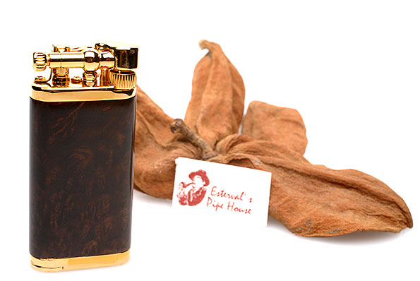 Corona Pfeifenfeuerzeug Old Boy Goldplatet Briar smooth Corona Pfeifenfeuerzeug Old Boy Goldplatet Briar smooth